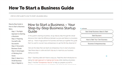 Desktop Screenshot of how-to-start-a-business-guide.com