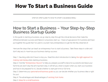 Tablet Screenshot of how-to-start-a-business-guide.com